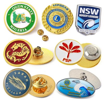 Custom Shape Promotional Gift Soft Enamel Lapel Pin