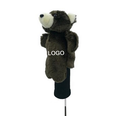 Plush Animal Golf Club Head Cover-Bear