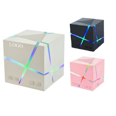 Magic Cube Wireless Bluetooth Speaker With Colorful Light