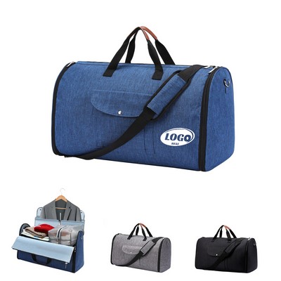 2-In-1 Hanging Suitcase Suit Duffel Bag