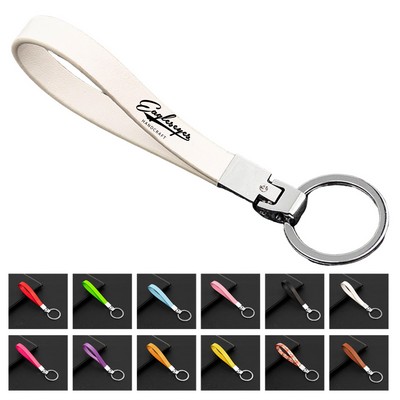 PU Leather Wristlet Keychain