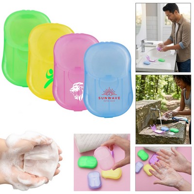 Portable Disposable Soap Paper Sheets