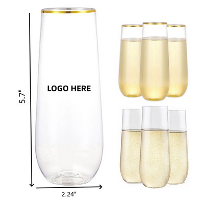 9oz Plastic Champagne Flute
