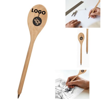 Creative Wooden Spoon Shape Ballpoint Pen