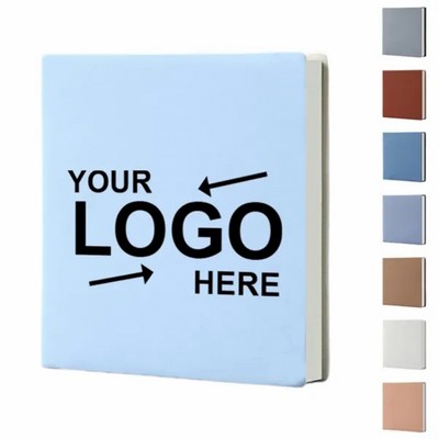 4" x 4" Custom PU Leather Square Notebook