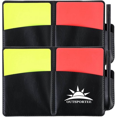 Durable Soccer Referee Card Set with Holder