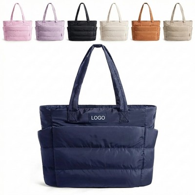 Lightweight Puffy Tote Bag