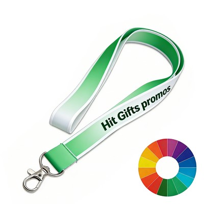 3/4" Reflective Polyester Lanyard w/ Lobster Claw