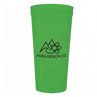 Custom Promotional 24 Oz Translucent Plastic Cups