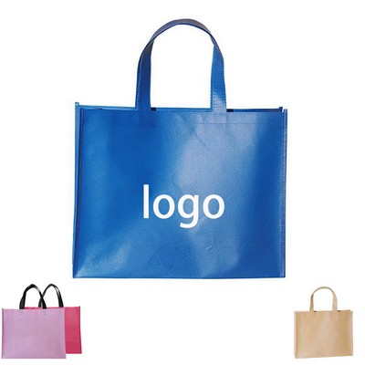 Professional 16x12" Waterproof Non-Woven Holographic Iridescent Gift Tote Bag