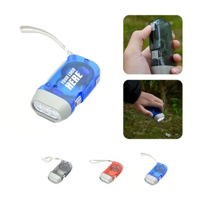 Hand Powered Emergency Flashlight