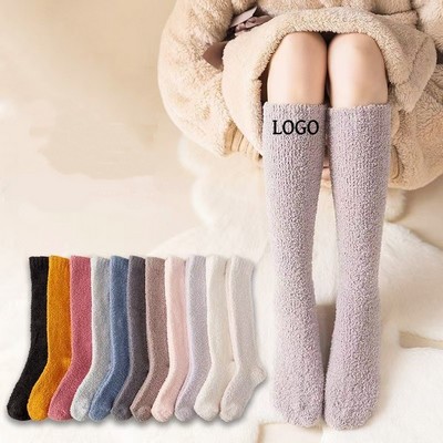 Soft Long Thigh High Warm Stockings Cozy