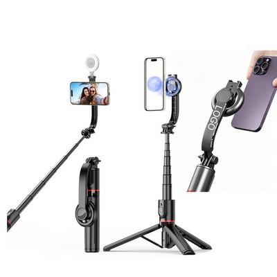 Magnetic All-In-One Selfie Stick Tripod With Fill Light Bluetooth Remote