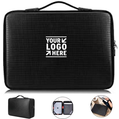 AquaShield Leather Laptop Sleeve