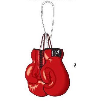 Boxing Gloves Zipper Pull