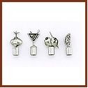 3" Stainless Steel Cocktail Pick W/ 3/4" Topper (Set of 4)