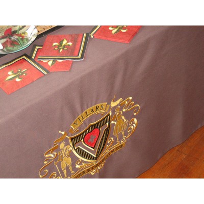 Embroidered Tablecloths with Fabric Applique