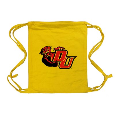 Athletic Gold Blended Knitted Tote Drawstring Bags (14"x17")