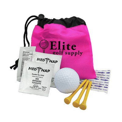 Garyline® Play-Through Cinch Pouch Golf Kit ? 9 Piece