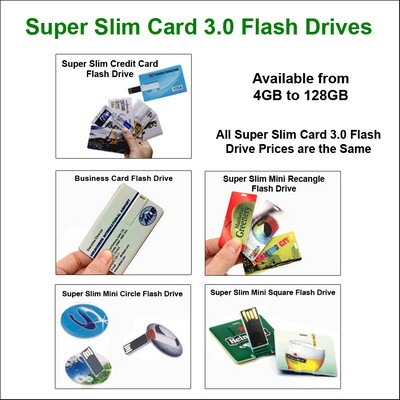 Credit Card Flash Drive 3.0- 8 GB Memory