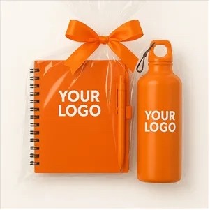 Recycled Plastic Bottle with Carabiner Clip & Journal Set