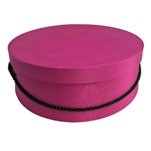 Cerise Hat Box (13 1/2"x11 1/2"x6 1/2")
