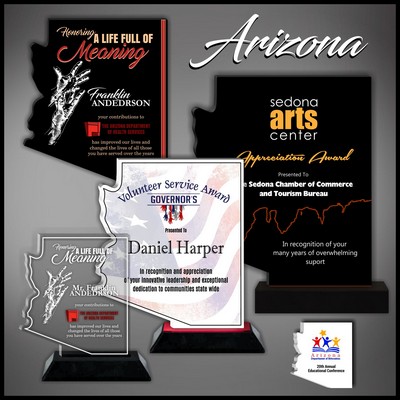 6" Arizona Black Budget Acrylic Award