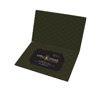 8.5" x 11" - Custom Gift Card Holders -14pt Cardstock + UV Coating