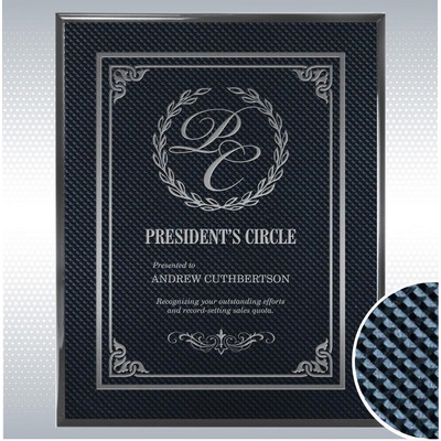 Piano Carbon Fiber Finish Plaque (7'' X 9")