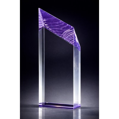 Glacier Tower Award, Purple, 8 1/2"H