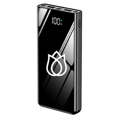 20000mAh power bank dual port full glass body