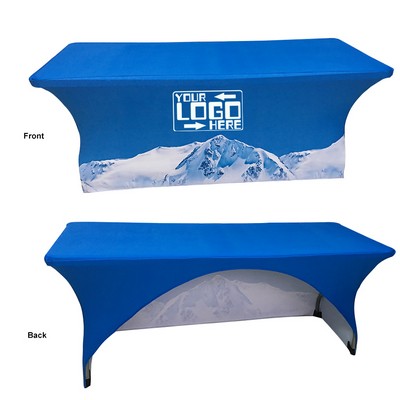 Stretch Cloth Table Cover With Back Open
