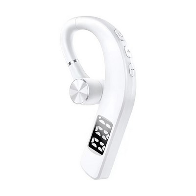 Unilateral Ear-Hanging Bt Headphone W/ Digital Display