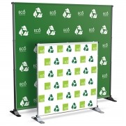 Eco-Friendly Printed Backdrop with Adjustable Stand