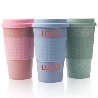 Wheat Straw Travel Cup w/Lid