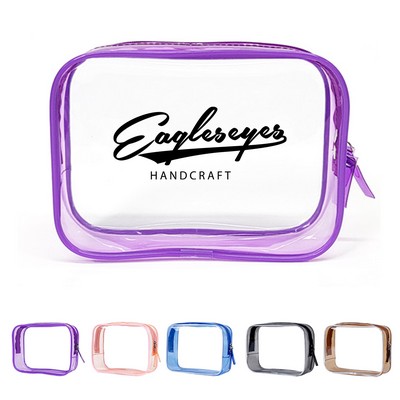 Clear Cosmetic Bag w/ Zip