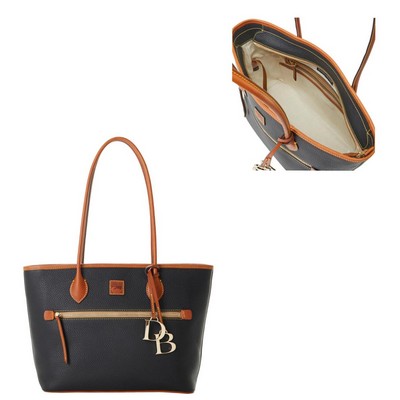 Dooney & Bourke Black Pebble Grain Tote Bag