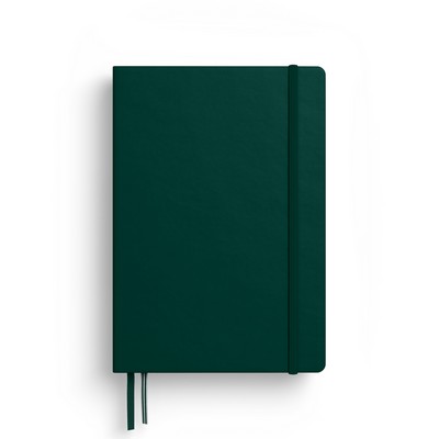 A5 Medium Hardcover Notebook - Forest Green, Ruled Pages