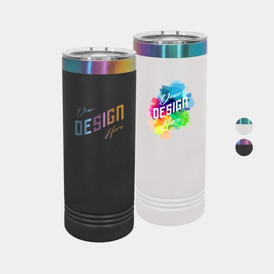 22 oz Polar Camel® Stainless Steel Insulated Ion Plated Skinny Tumbler