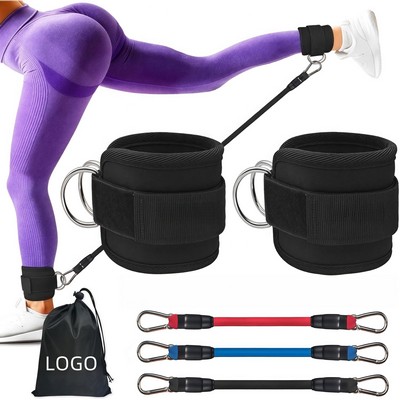 6" 1 Ankle Resistance Band For Leg Booty Workout Equipment