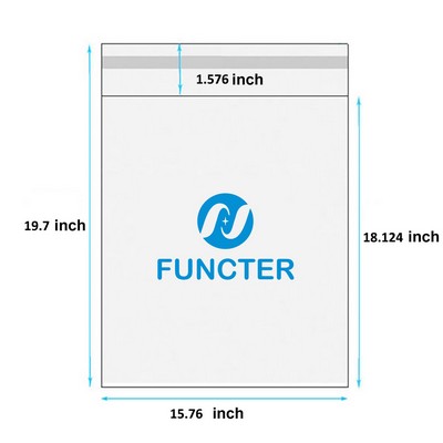 15.76 x 19.7" OPP Self Sealing Cellophane Bags