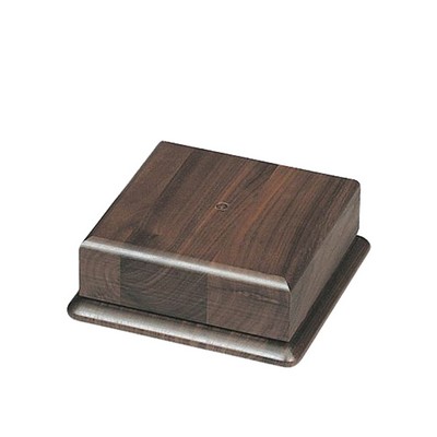 Square Genuine Walnut Base (6"x 6")