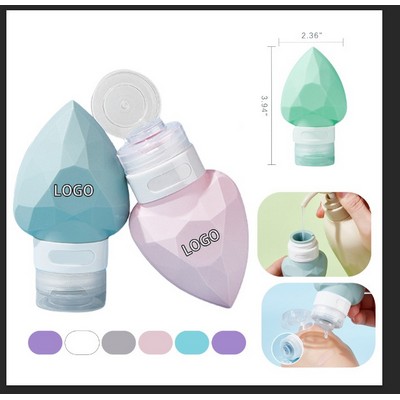 Silicone Travel Refillable Lotion Bottle Leak-Proof Cosmetic Container