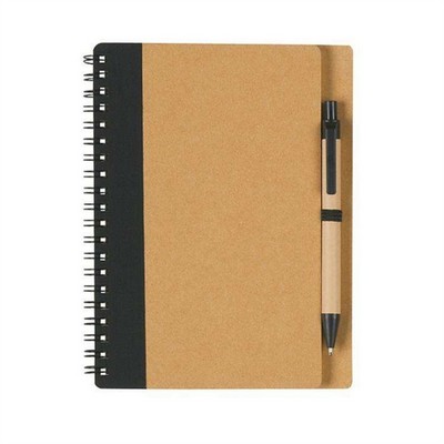 Eco-Friendly Lined Journal and Pen Gift Set