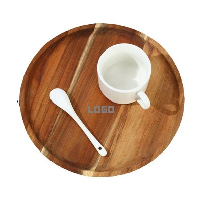 Acacia & Walnut Wood Serving Tray / Charcuterie Board