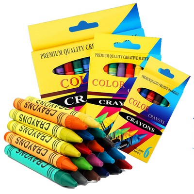 6-24 Count Box of Crayons Non-Toxic Color
