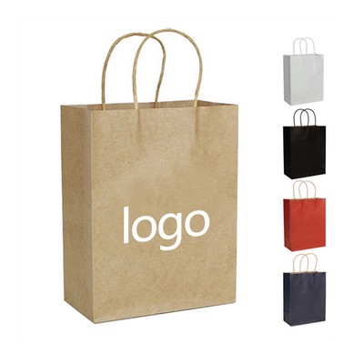 14'' Foldable Kraft Paper Bag With Portable Function