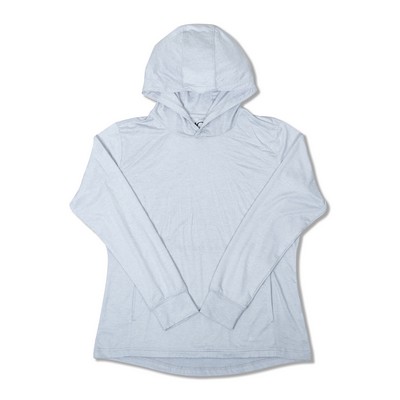 Ladies Blacks Beach Hoodie-Platinum Heather