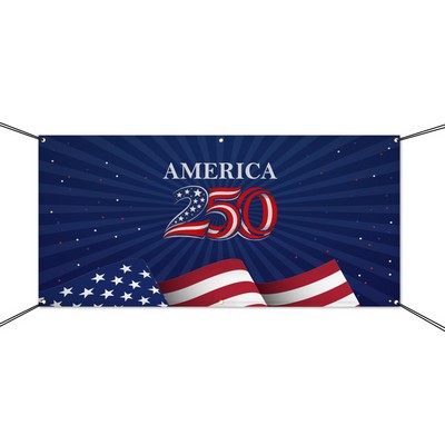 Polyester Fabric Banners Left and Right Pole Pocket - (1' x 1') SQFT