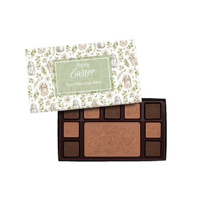 Happy Easter 19-Piece Chocolate Gift Set with Personalized Packaging